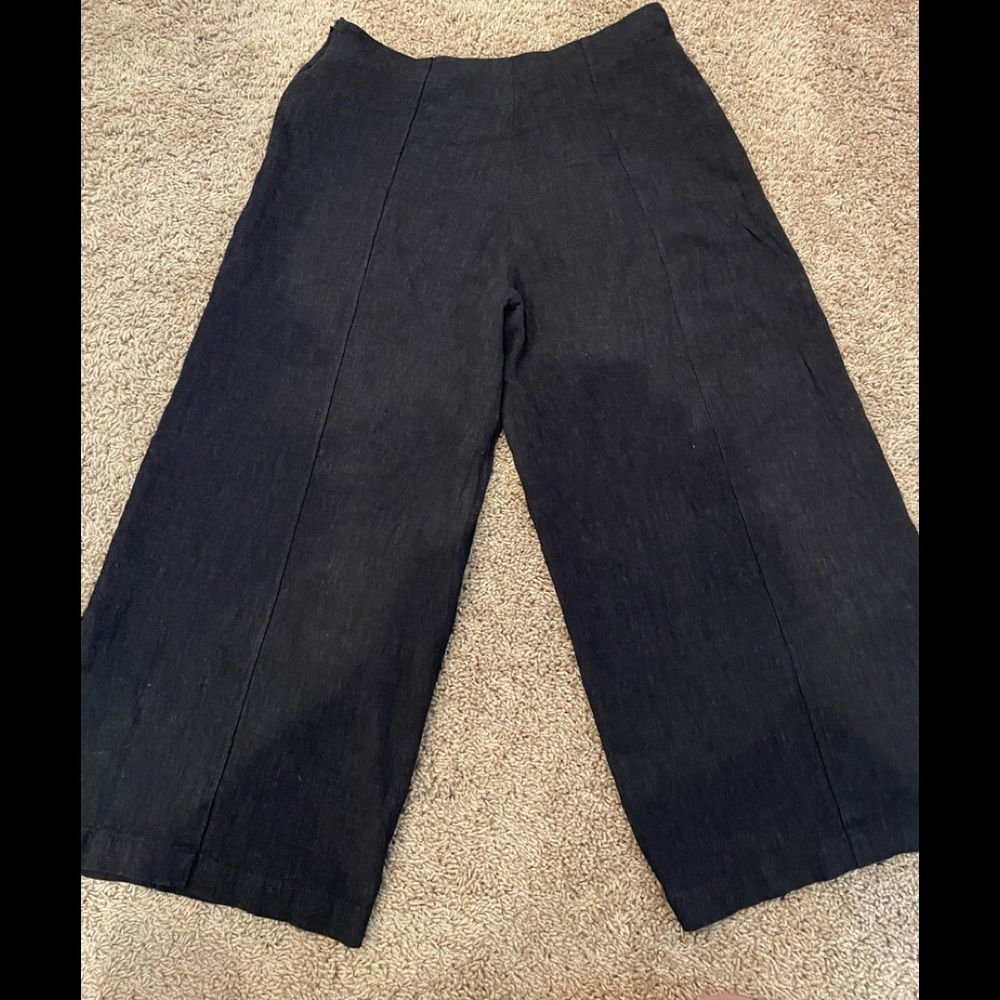 Good Luck Gem Black Wide Leg Pants